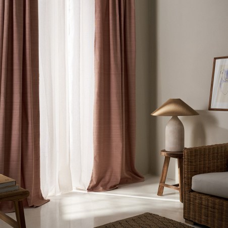 Κουρτίνα με σιρίτι Gofis Home Teyana Salmon 20-04-656/17 130x270