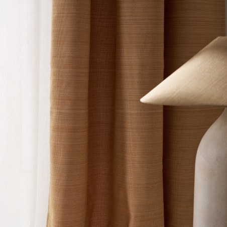 Κουρτίνα με σιρίτι Gofis Home Teyana Mustard Yellow 20-04-656/04 130x270