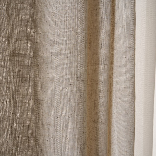 Κουρτίνα με σιρίτι Gofis Home Nysera Linen...