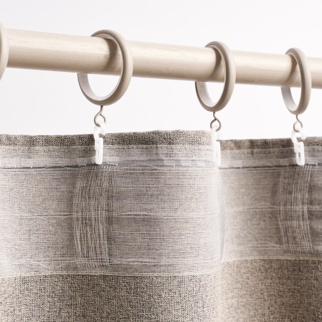 Κουρτίνα με σιρίτι Gofis Home Combe Cloud Grey 20-04-502-4/01 200x295