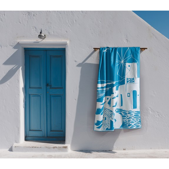 Πετσέτα Θαλάσσης Nef-Nef My Island Blue Blue 80x160