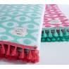 Πετσέτα Θαλάσσης Nef-Nef Option Fringes Fuchsia 90x170