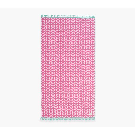 Πετσέτα Θαλάσσης Nef-Nef Option Fringes Fuchsia 90x170