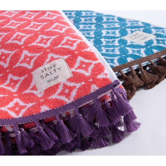 Πετσέτα Θαλάσσης Nef-Nef Sparkle Fringes Denim 90x170