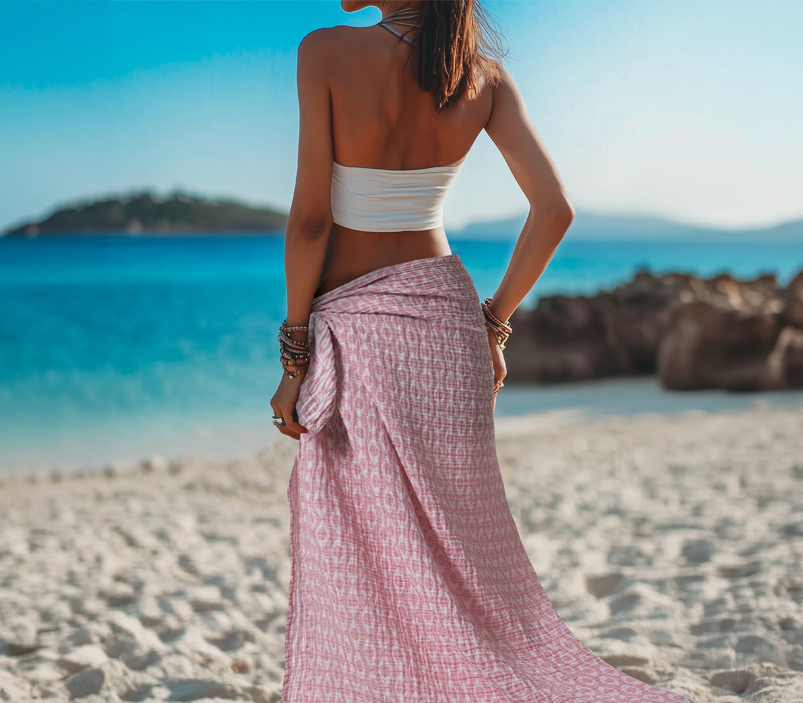 Nef - Nef Πετσέτα Θαλάσσης Παρεό Nef-Nef Option Fuchsia 110x150
