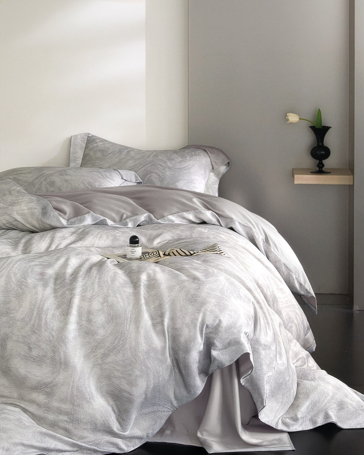 Σετ Παπλωματοθήκη Υπέρδιπλη 3 Τεμαχίων Rythmos Perle 240x260