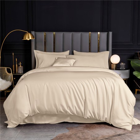 Σετ Μαξιλαροθήκες 2 Τεμαχίων Rythmos Bamboo Μπεζ 50x70