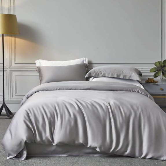 Σετ Μαξιλαροθήκες 2 Τεμαχίων Rythmos Bamboo Γκρι 50x70