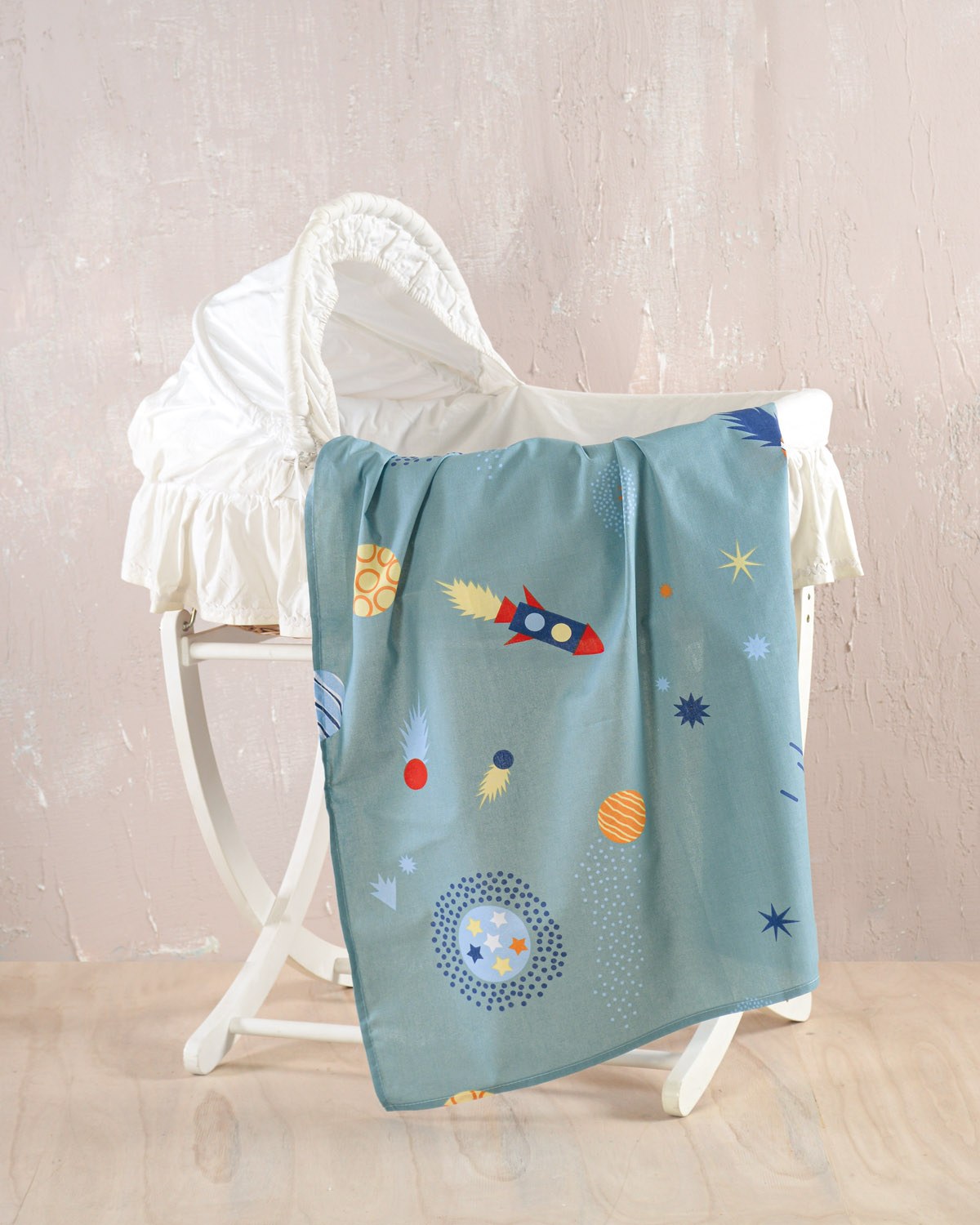 Σεντόνι Λίκνου Rythmos Rythmos Rocket Πράσινο 80x110