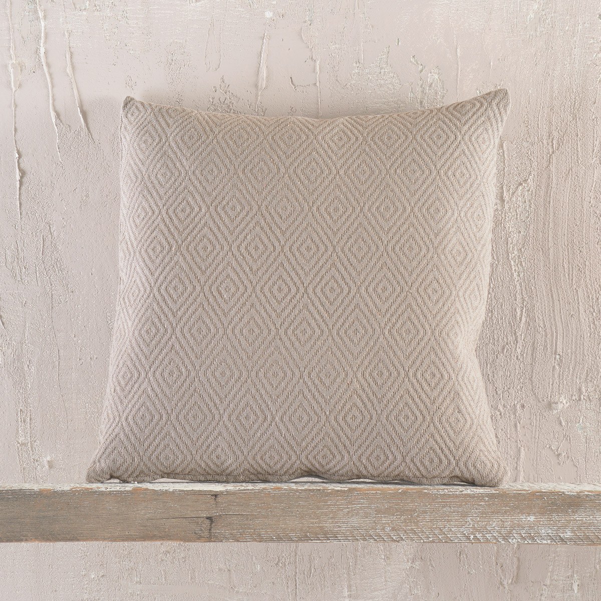 Μαξιλαροθήκη Διακόσμησης Rythmos Elysse Μπεζ-Γκρι 40x40