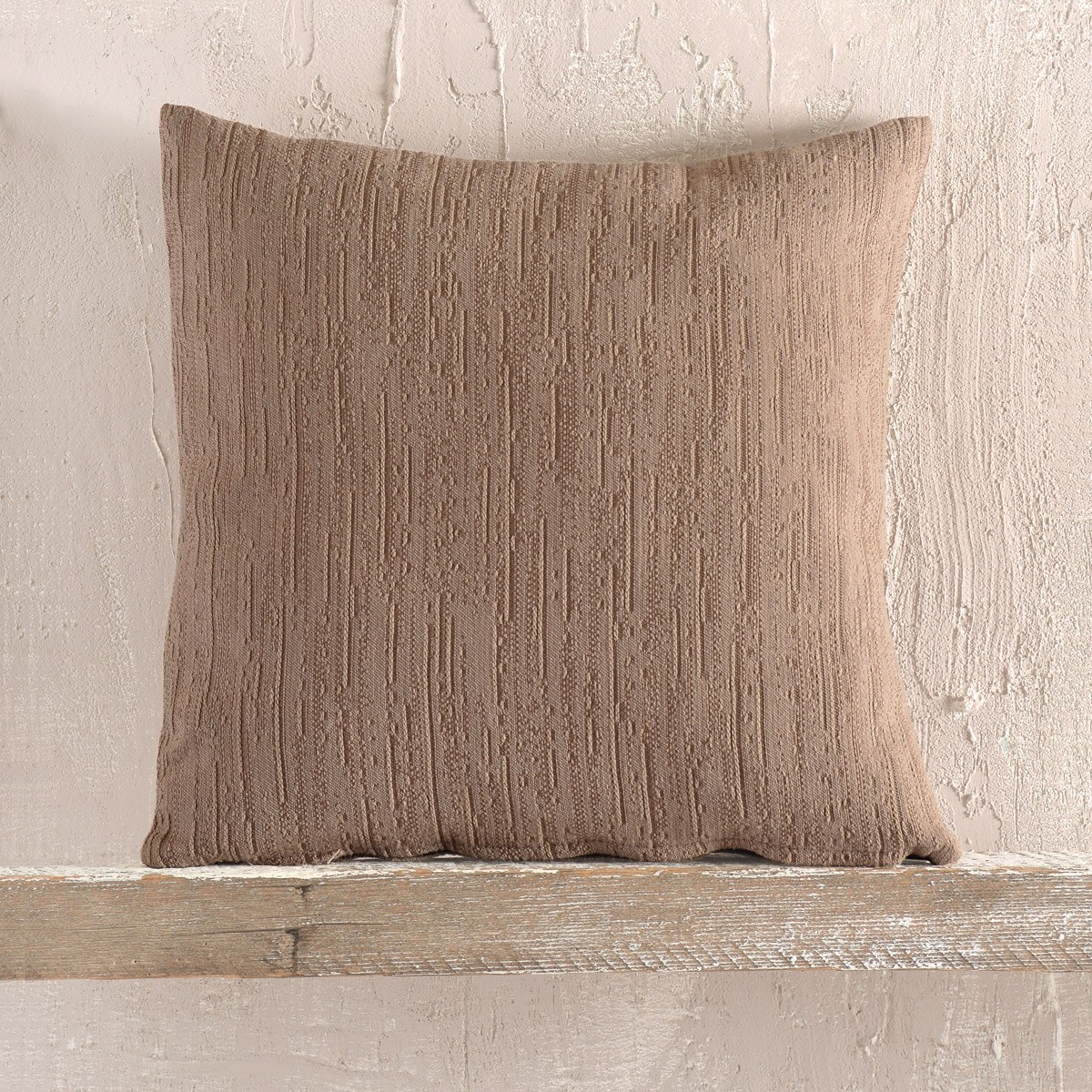 Μαξιλαροθήκη Διακόσμησης Rythmos Toris Μπεζ Σκούρο 40x40