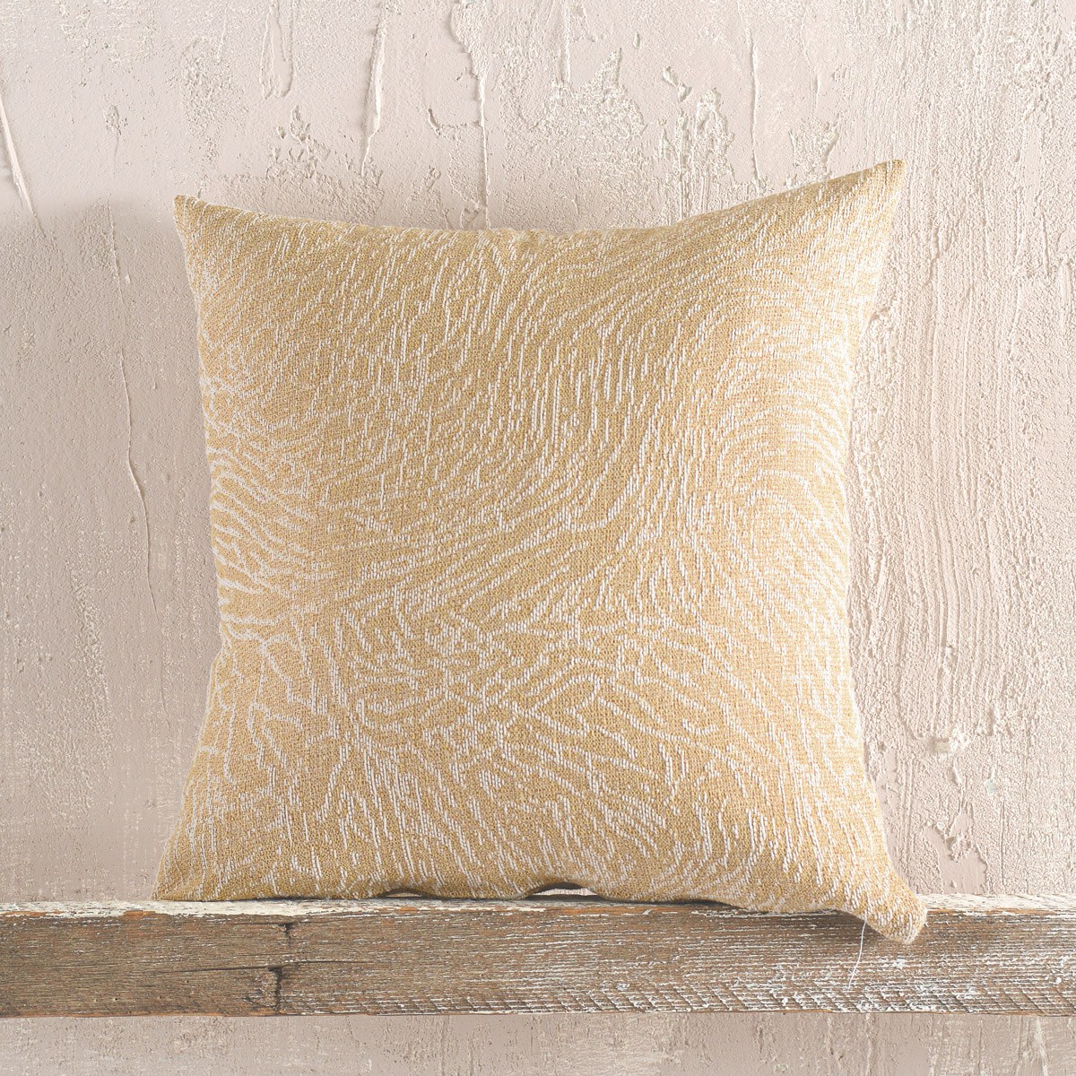 Μαξιλαροθήκη Διακόσμησης Rythmos Terrain Μουσταρδί 40x40