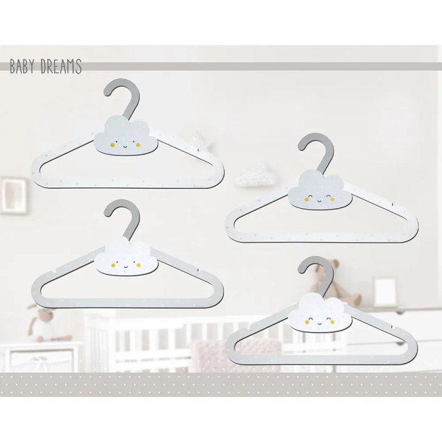 Baby Dreams Gray κρεμάστρες (4010E)