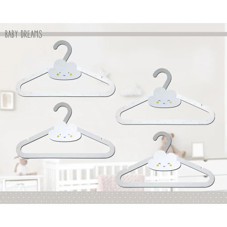 Baby Dreams Gray κρεμάστρες (4010E)