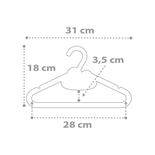 Baby Dreams Gray κρεμάστρες (4010E)