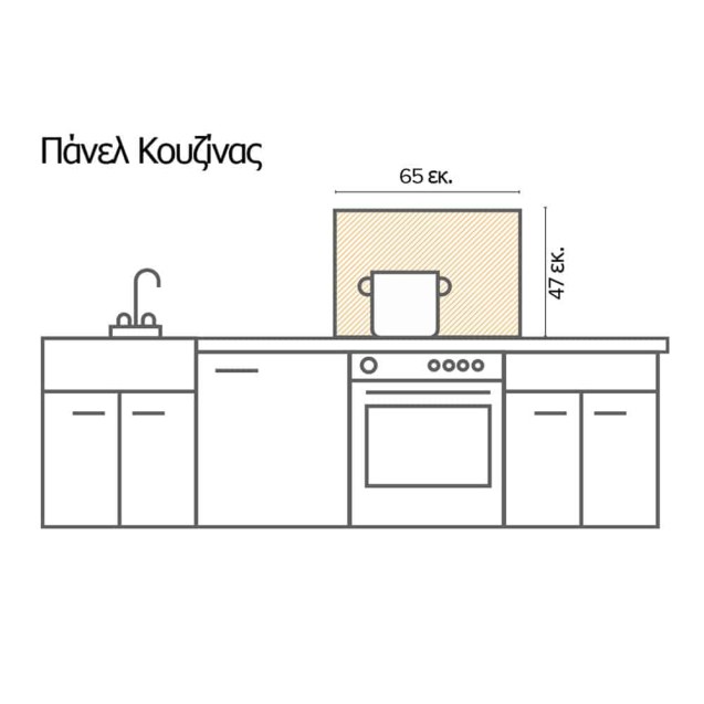 Tuscany Tiles προστασία τοίχου εστιών κουζίνας...