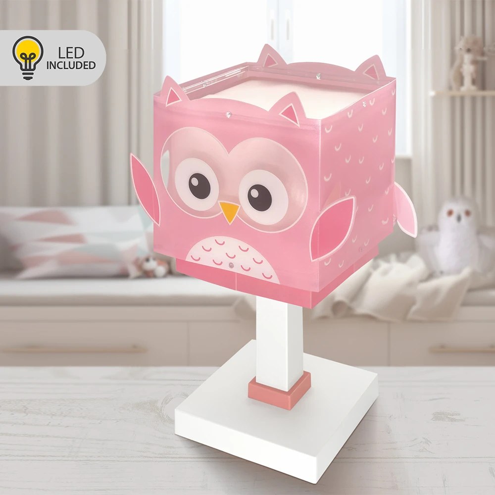 Little Ροζ Owl επιτραπέζιο φωτιστικό (64481Ν)
