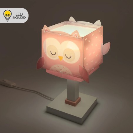 Little Pink Owl επιτραπέζιο φωτιστικό (64481Ν)