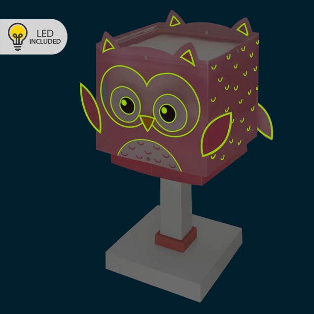 Little Pink Owl επιτραπέζιο φωτιστικό (64481Ν)