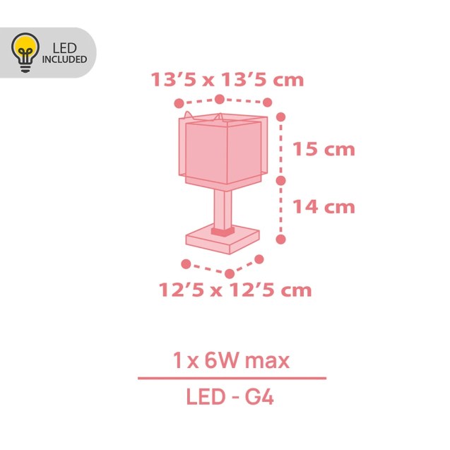 Little Pink Owl επιτραπέζιο φωτιστικό (64481Ν)