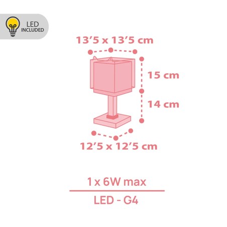 Little Pink Owl επιτραπέζιο φωτιστικό (64481Ν)
