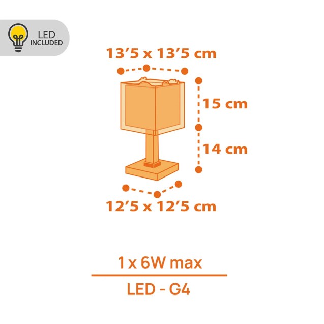 Dinos επιτραπέζιο παιδικό φωτιστικό (73451N)