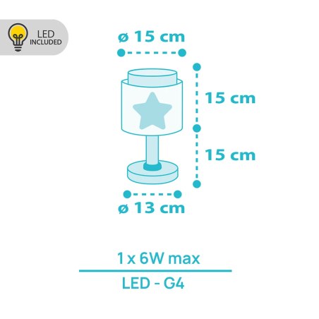Baby Dreams Blue επιτραπέζιο φωτιστικό (76011NT)