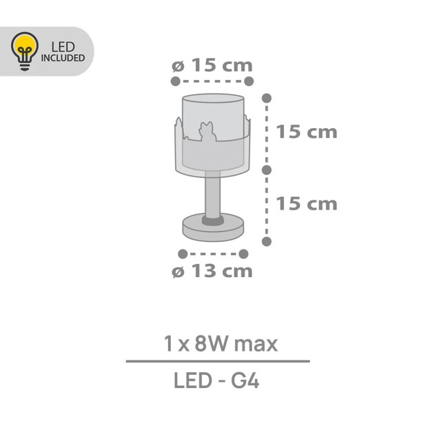 Loving Deer επιτραπέζιο παιδικό φωτιστικό (61271N)