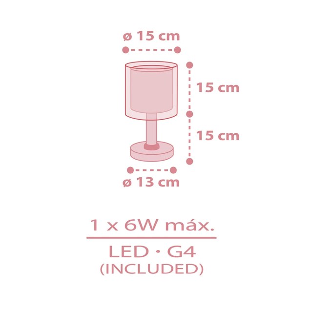 Baby Teddy Pink επιτραπέζιο φωτιστικό (41571S)