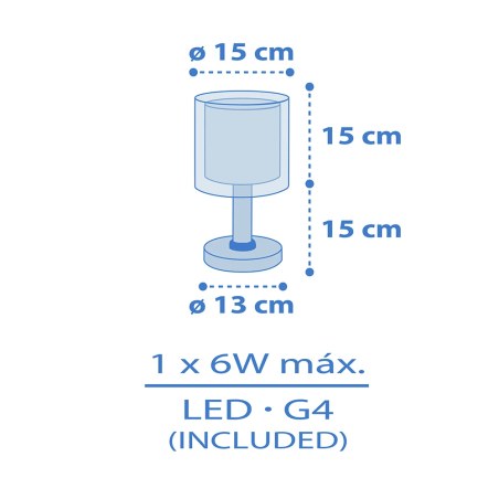 Baby Teddy Blue επιτραπέζιο φωτιστικό (41571T)