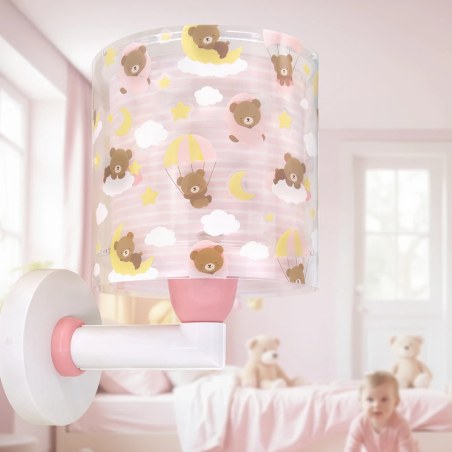 Baby Teddy Pink απλίκα τοίχου (41579S)