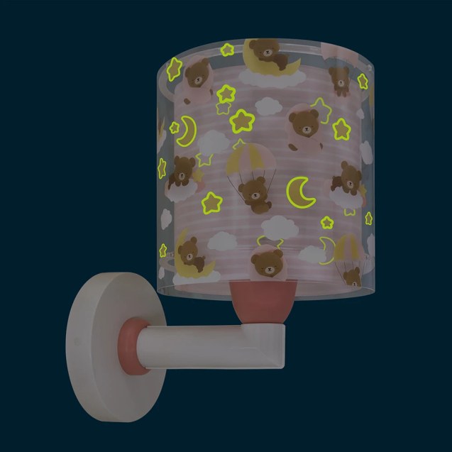 Baby Teddy Pink απλίκα τοίχου (41579S)