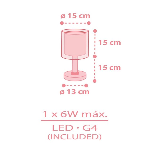 Kawaii Pink επιτραπέζιο φωτιστικό (41761S)