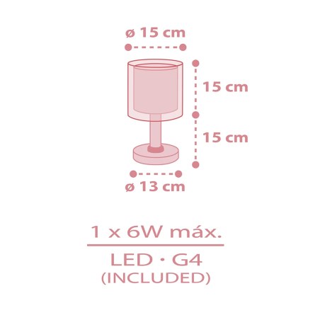 Kawaii Pink επιτραπέζιο φωτιστικό (41761S)