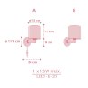 Kawaii Pink απλίκα τοίχου (41769S)