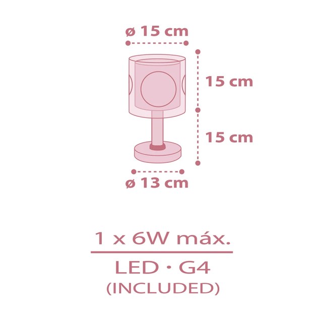 Princess Dance επιτραπέζιο φωτιστικό (60911)