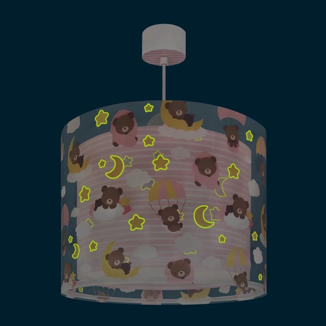 Baby Teddy Pink φωτιστικό οροφής (41572S)