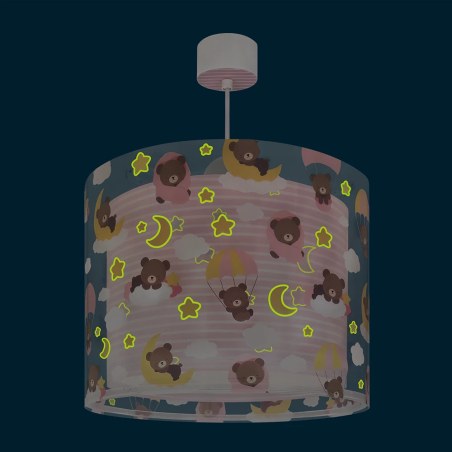 Baby Teddy Pink φωτιστικό οροφής (41572S)