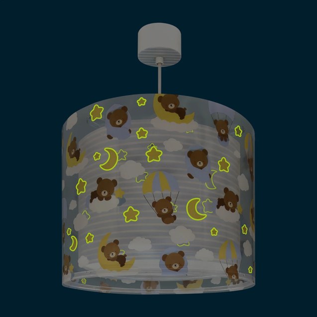 Baby Teddy Blue φωτιστικό οροφής (41572T)