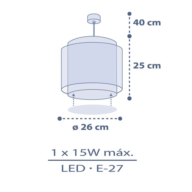 Moon Dream κρεμαστό παιδικό φωτιστικό (76632)