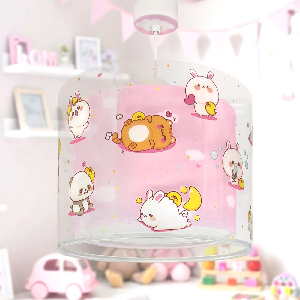 Kawaii Ροζ φωτιστικό οροφής (41762S)