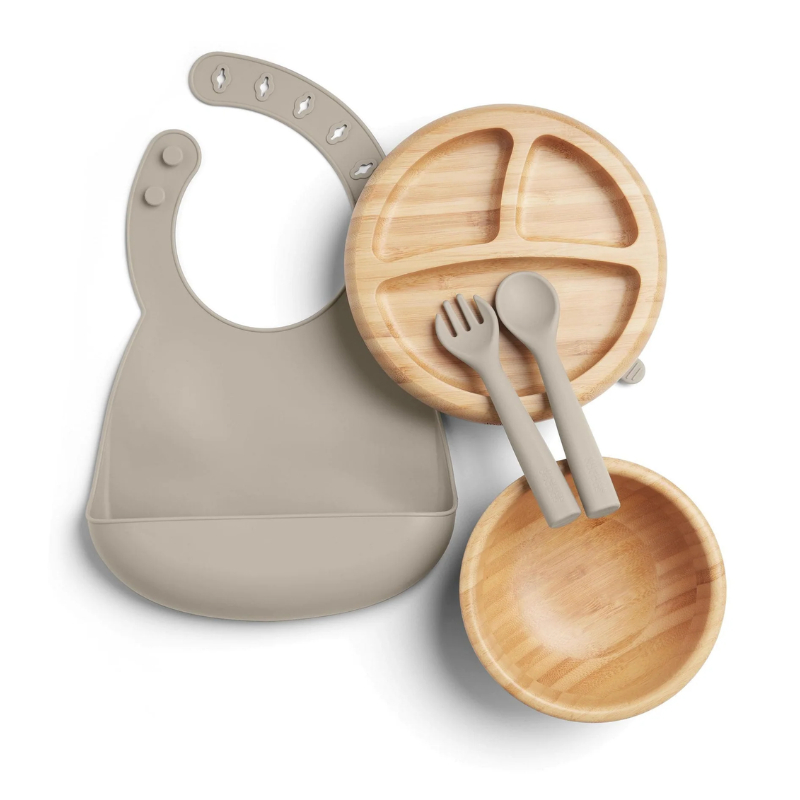 Σετ Φαγητού Mamas & Papas από Bamboo 4τμχ Truffle 25180071