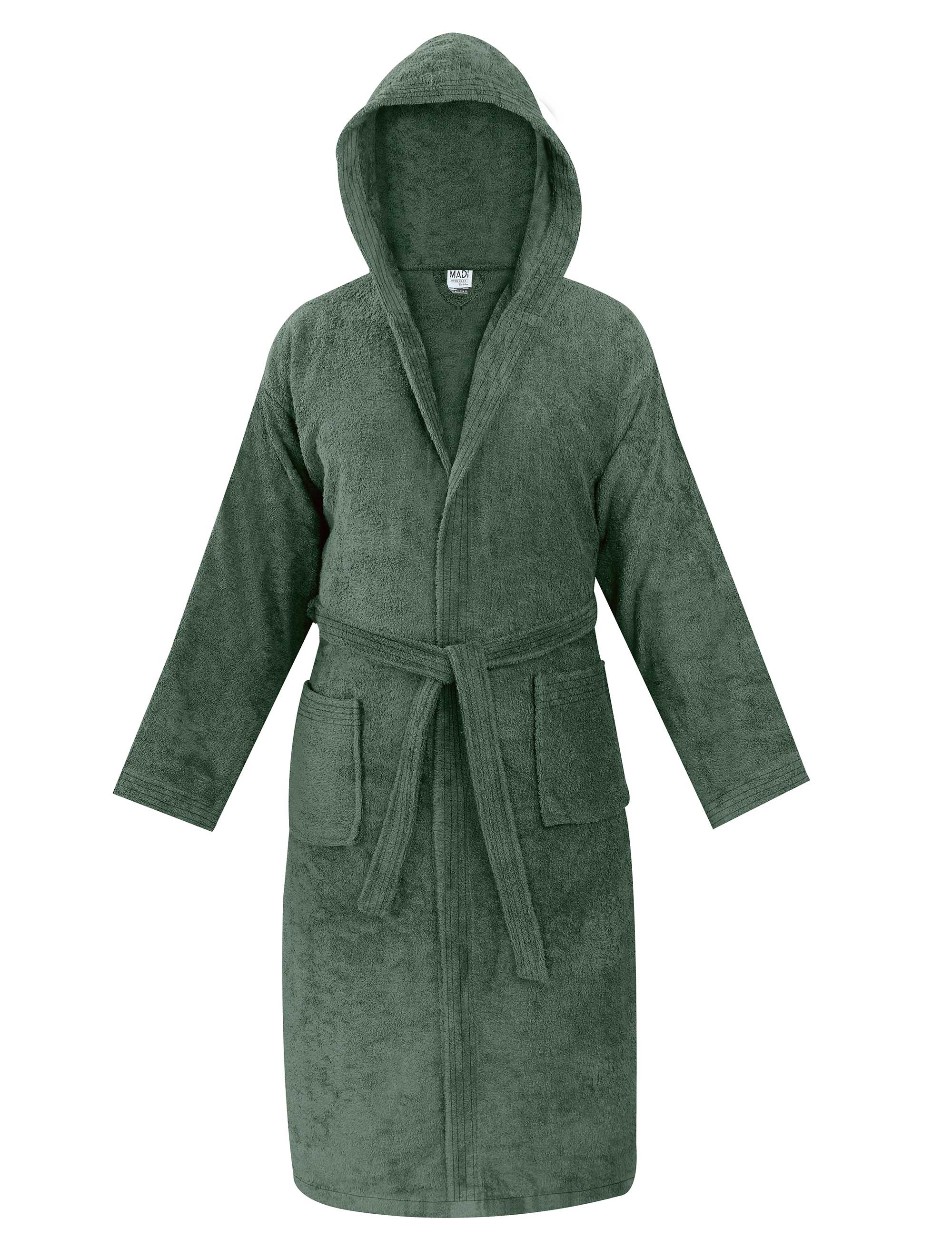 Μπουρνούζι με κουκούλα Madi Olia Olive XLarge