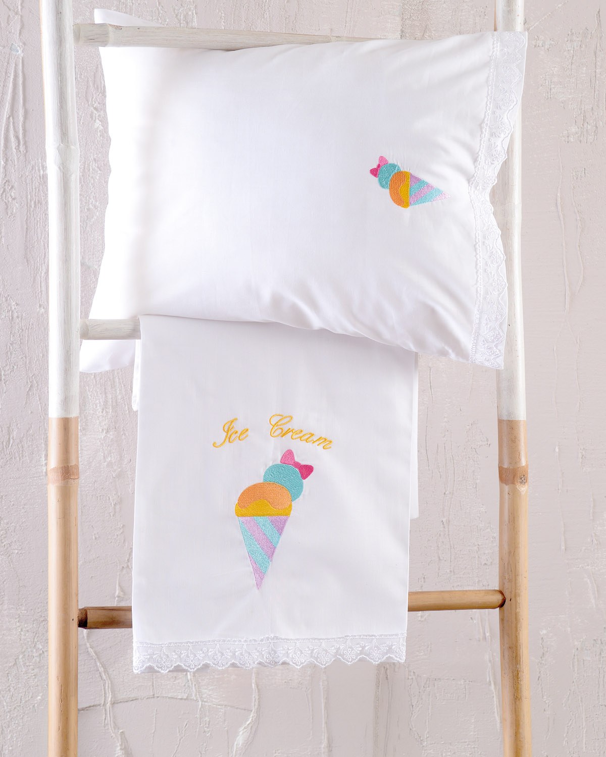 Σετ Σεντόνια Κούνιας 3 Τεμαχίων Rythmos Gelato 100x160