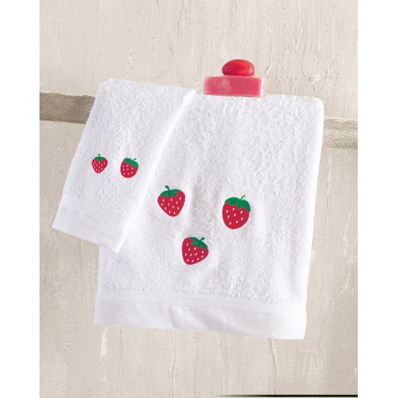 Σετ Παιδικές Πετσέτες 2 Τεμαχίων Rythmos Fragola 30x5070x140