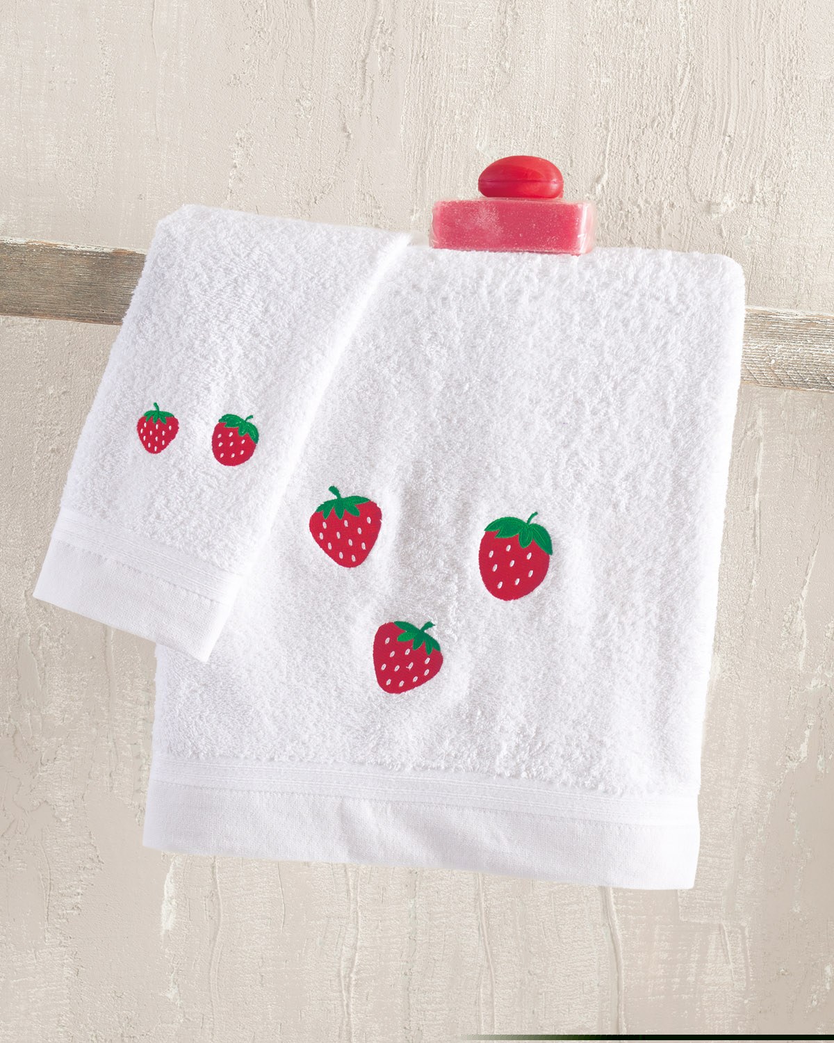 Σετ Παιδικές Πετσέτες 2 Τεμαχίων Rythmos Fragola 30x5070x140