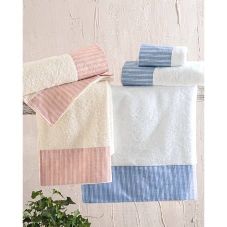 Σετ Πετσέτες 3 Τεμαχίων Rythmos(Συσκευασία Σακούλας) Masters Μπλε 30x50,50x90,80x150