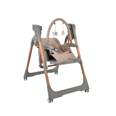 Καρεκλάκι Φαγητού-Κούνια Bebe Stars Serenna Ηλεκτρικό 2 In 1 Mocha 871-182