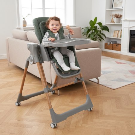 Καρεκλάκι Φαγητού-Κούνια Bebe Stars Serenna Ηλεκτρικό 2 In 1 Green 871-176