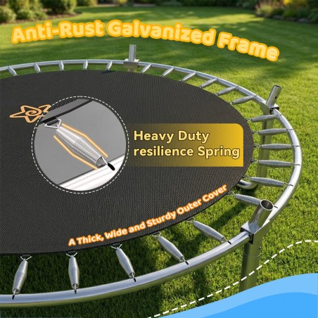 Τραμπολίνο Με Δίχτυ Bebe Stars Δ 185Cm 646-171